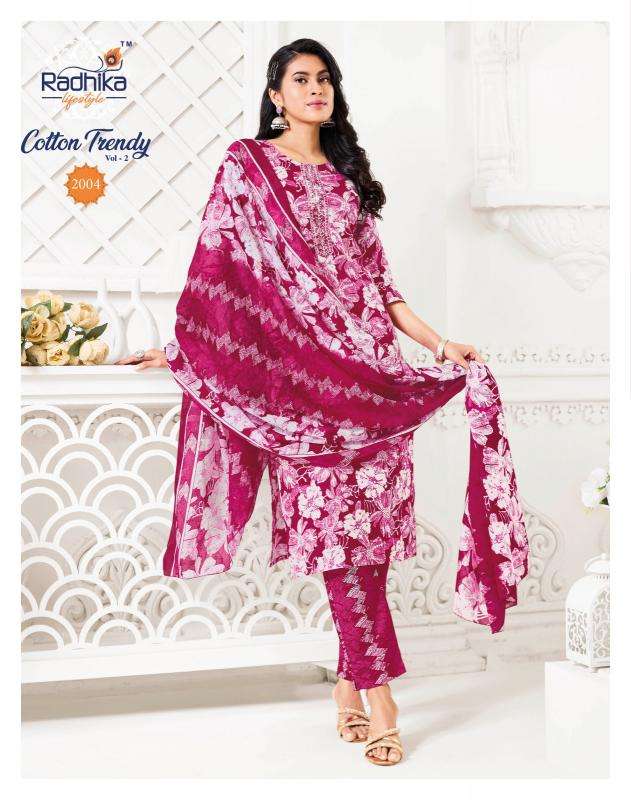 Radhika lifestyle cotton trendy vol 2 Wholesale kurtis in Surat