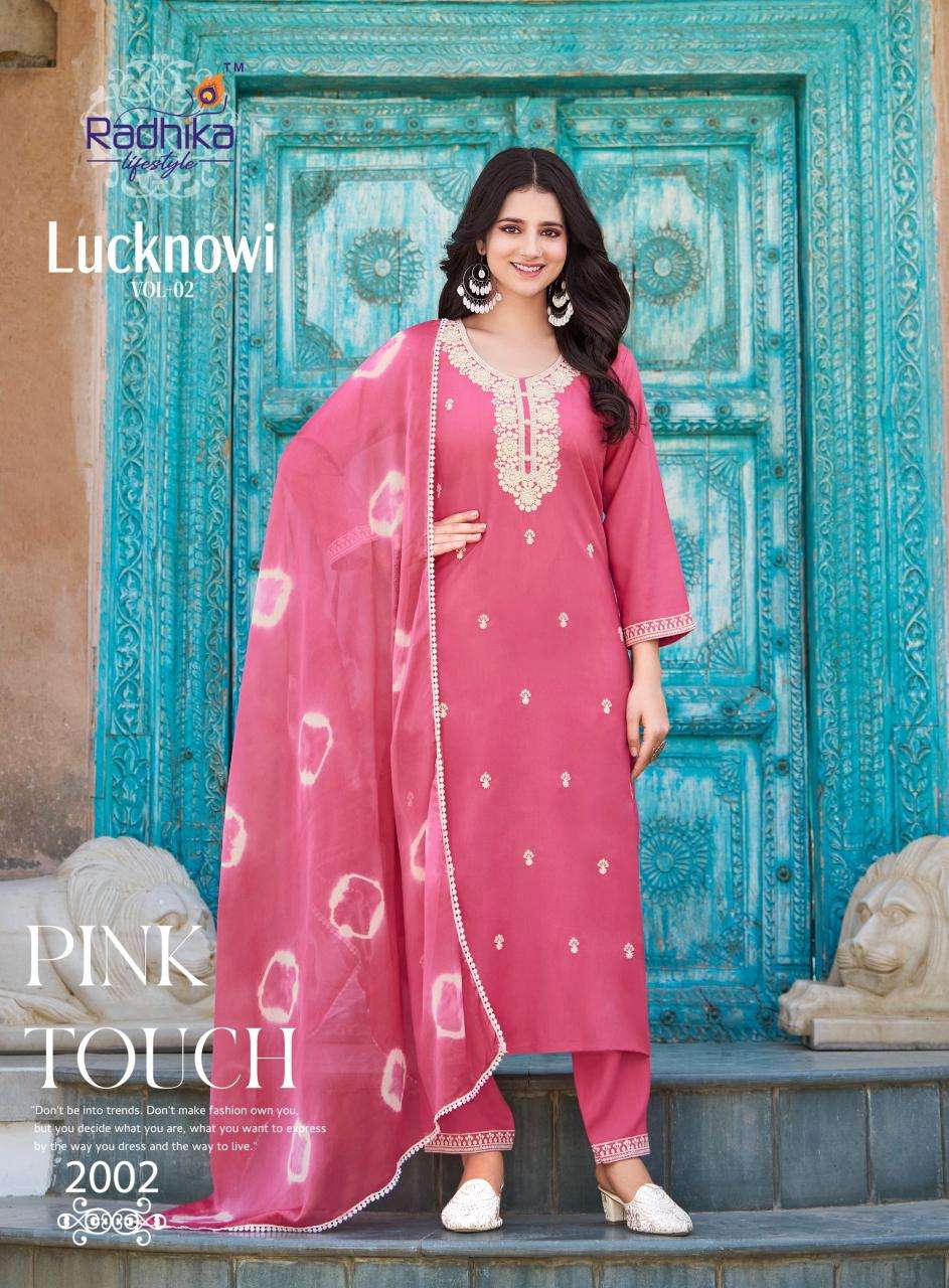 Radhika lifestyle lucknowi vol 2 Kurti distributors in Vadodara