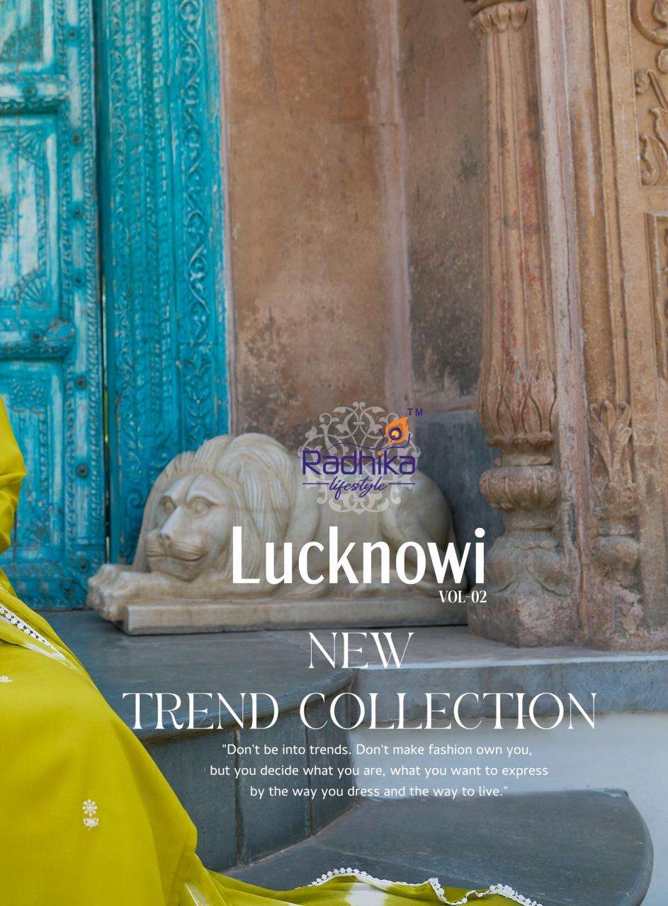Radhika lifestyle lucknowi vol 2 Kurti distributors in Vadodara