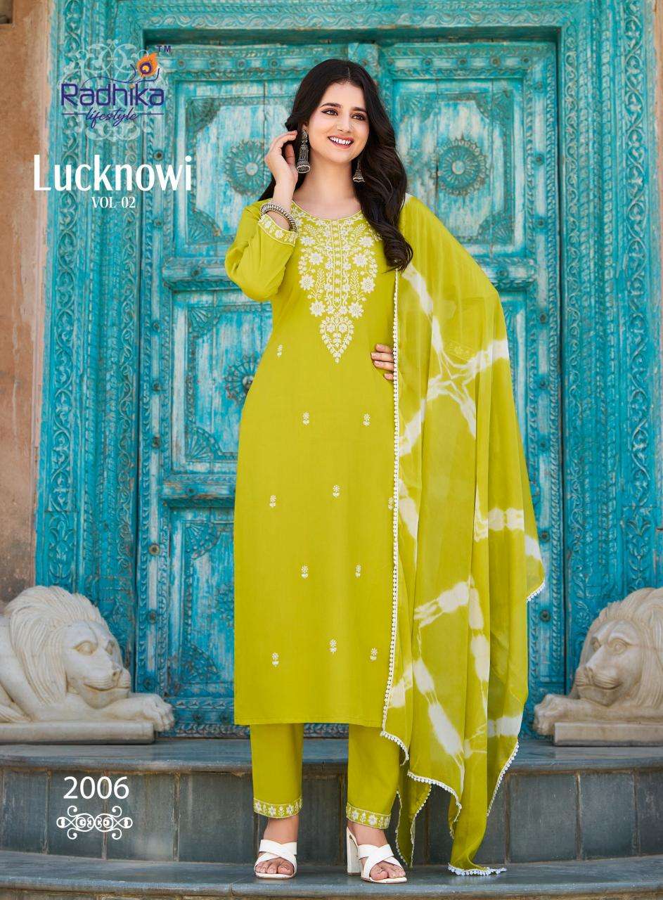 Radhika lifestyle lucknowi vol 2 Kurti distributors in Vadodara