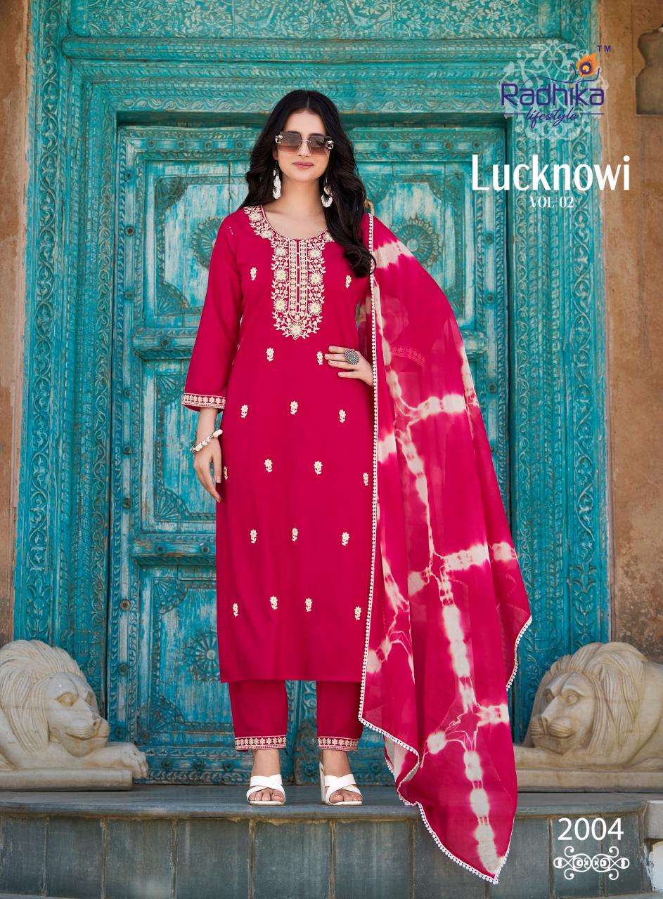 Radhika lifestyle lucknowi vol 2 Kurti distributors in Vadodara