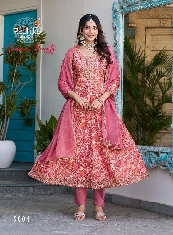 Radhika lifestyle summer beauty vol 5 Designer Kurti wholesaler in Ahmedabad