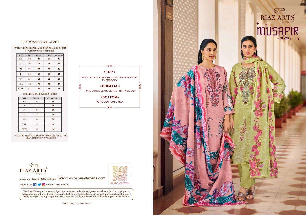 Riaz arts musafir 28 Dress material manufacturers in Hyderabad