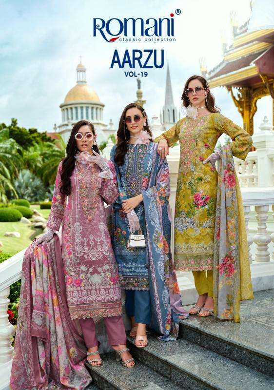 ROMANI AARZU vol 19 Wholesale dress materials in Delhi