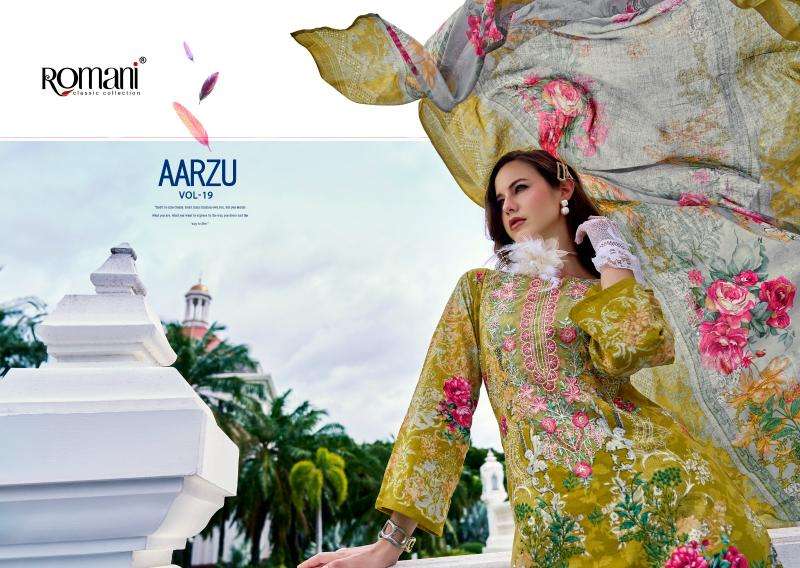 ROMANI AARZU vol 19 Wholesale dress materials in Delhi
