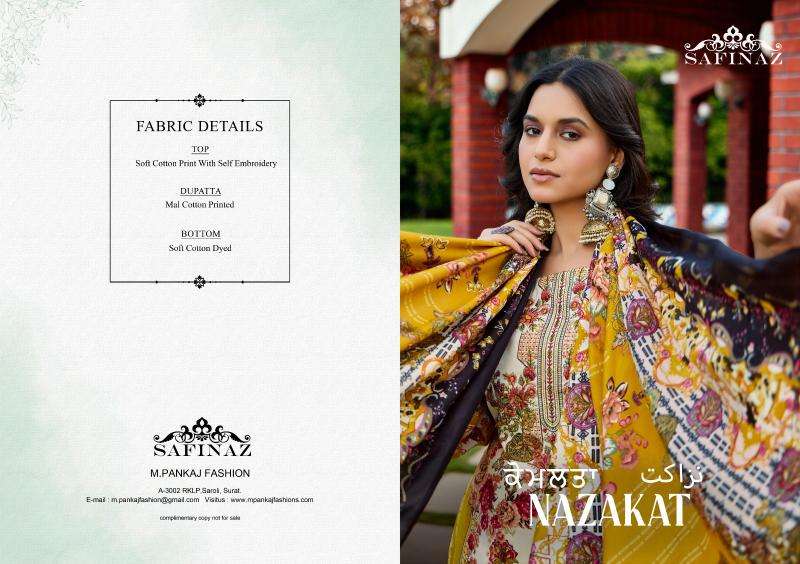 Safinaz nzakat Unstitched dress material