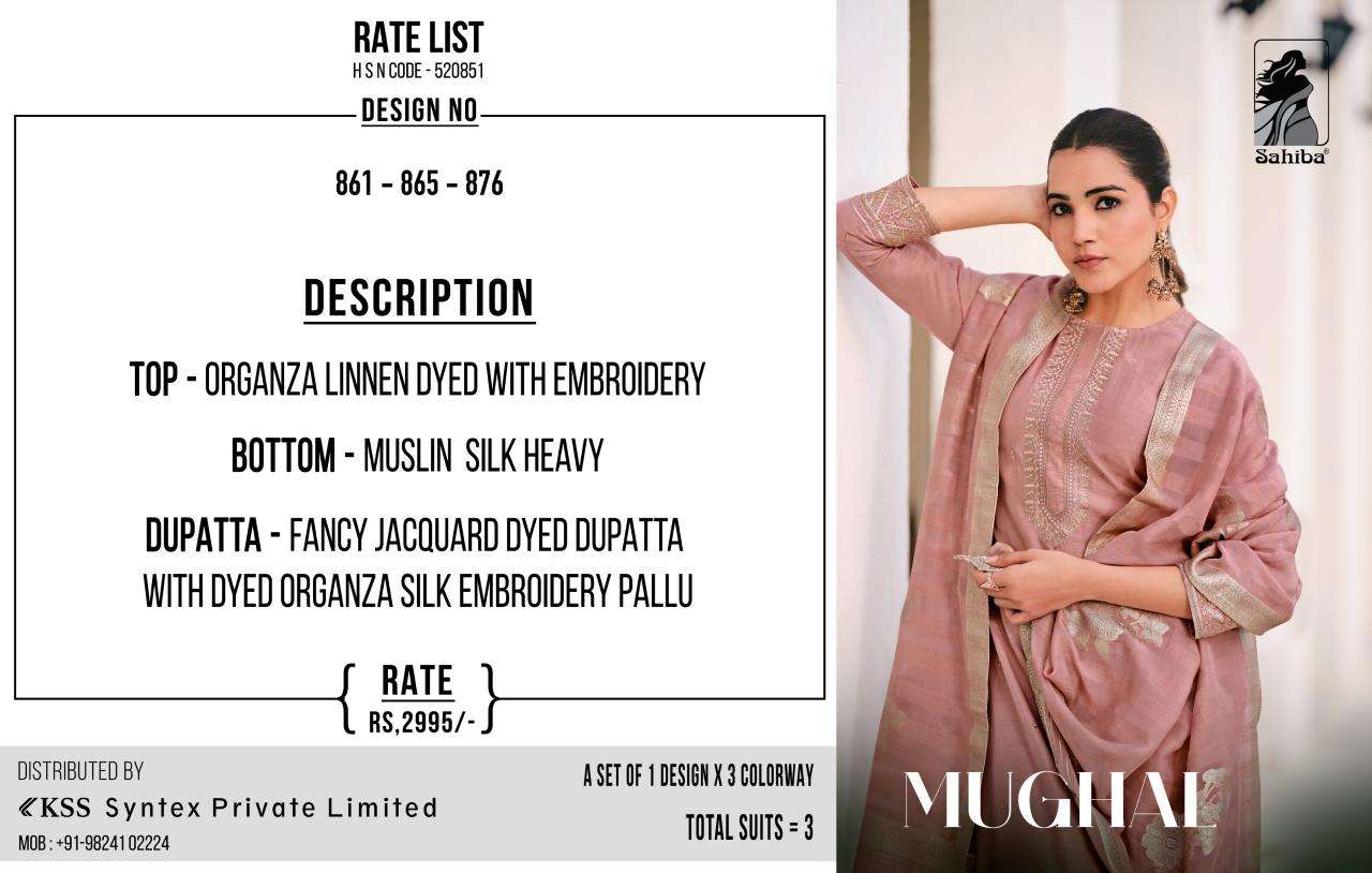 SAHIBA MUGHAL Unstitched dress materials