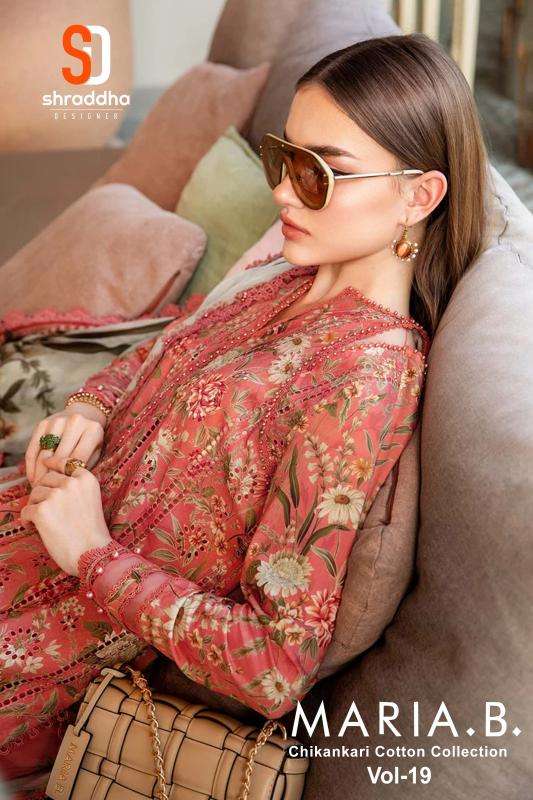 Sharaddha designer maria b.vol 19 Wholesale dress material suppliers