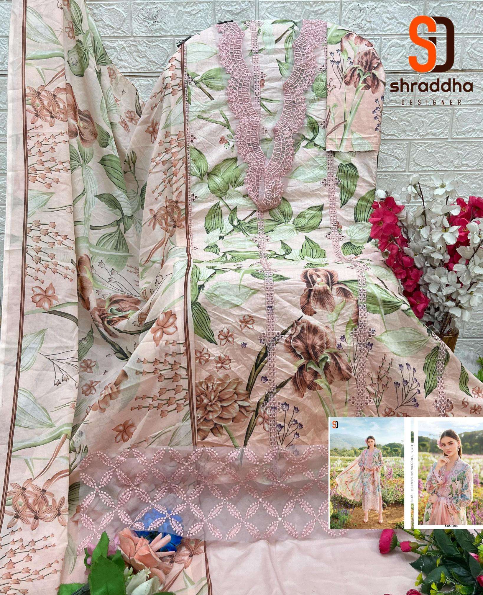 Sharaddha designer maria b.vol 19 Wholesale dress material suppliers