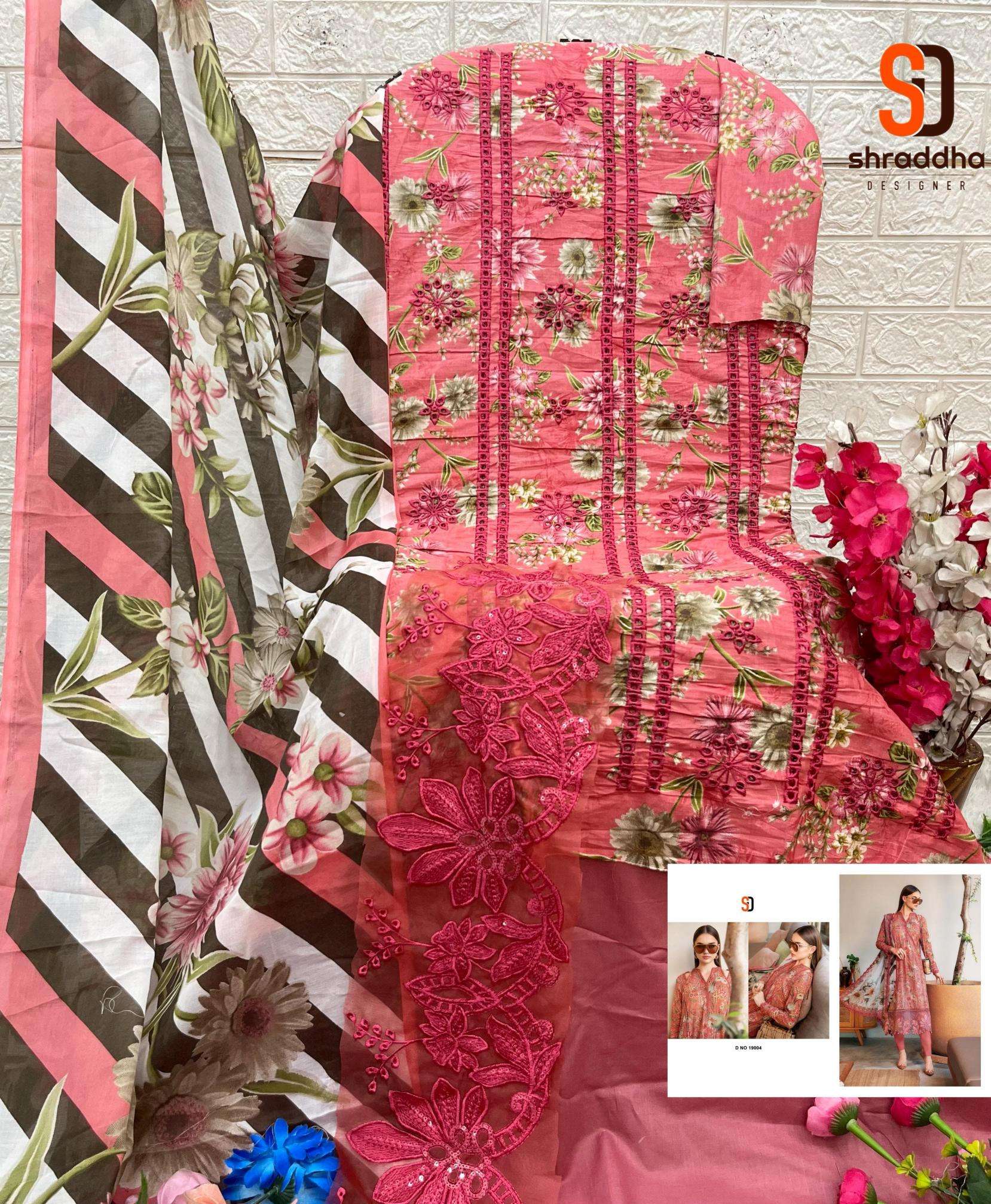Sharaddha designer maria b.vol 19 Wholesale dress material suppliers