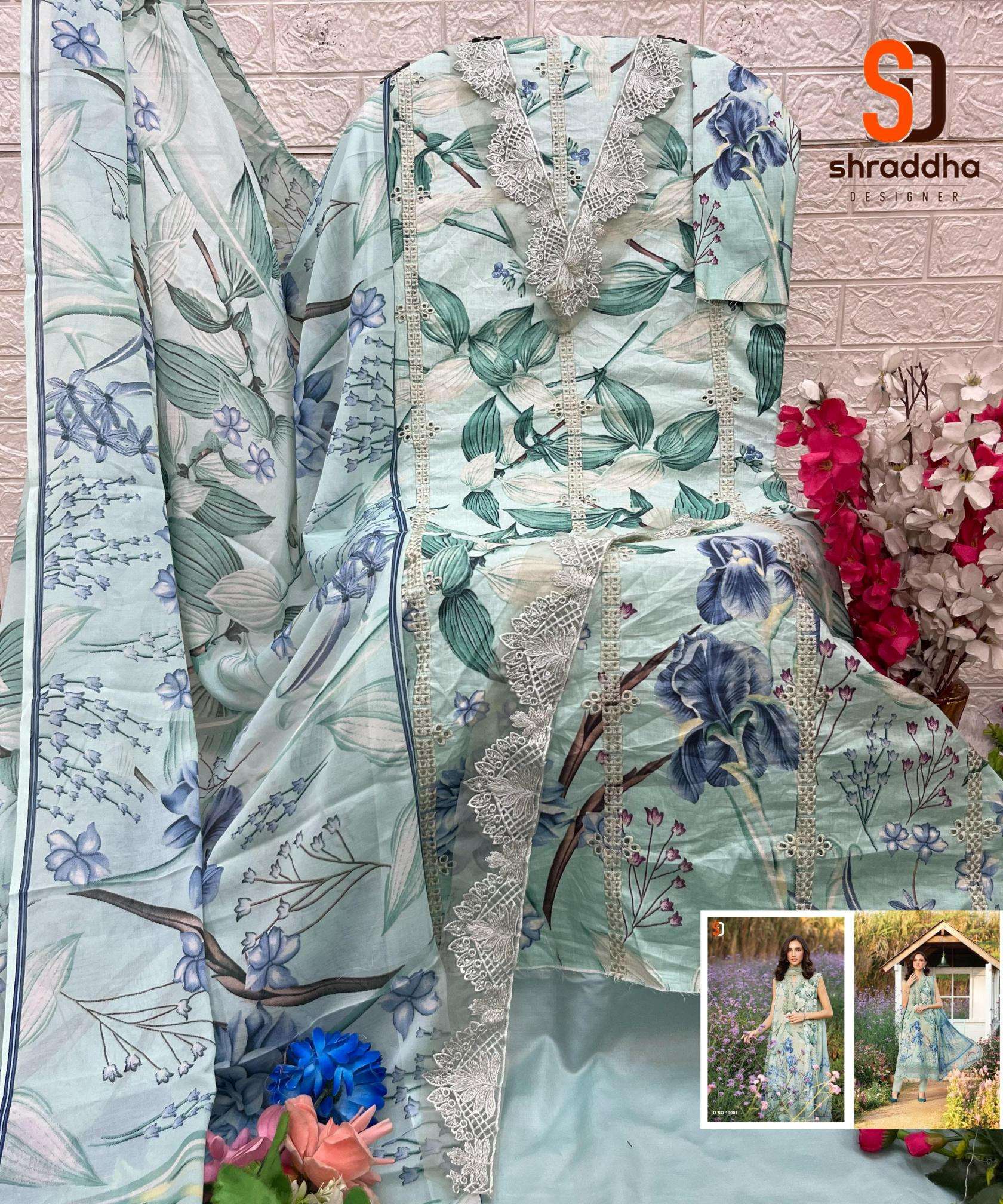 Sharaddha designer maria b.vol 19 Wholesale dress material suppliers