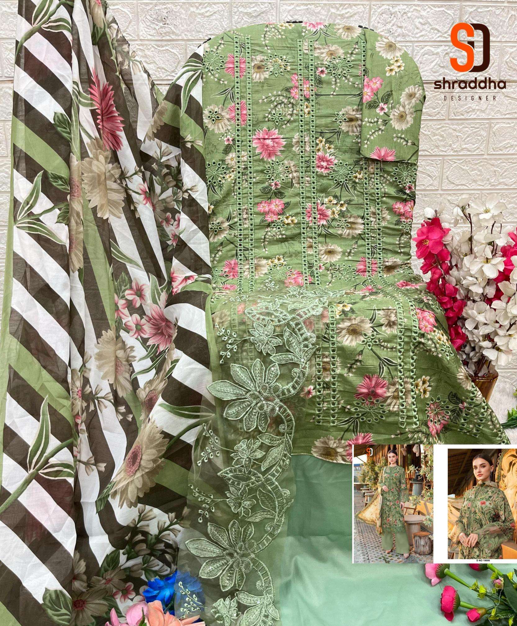 Sharaddha designer maria b.vol 19 Wholesale dress material suppliers