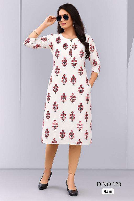 Shorya white straight rayon printed indian embroidered kurti tunic dresses