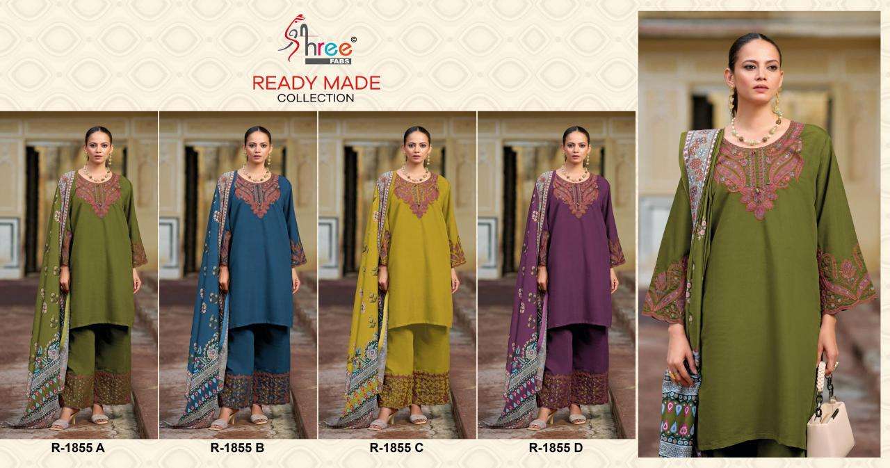 Shree fab d.no-1855 Indian Salwar Kameez Wholesale
