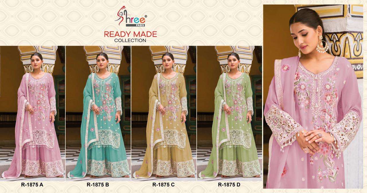 Shree fab d.no-1875 Indian Wholesale Salwar Kameez