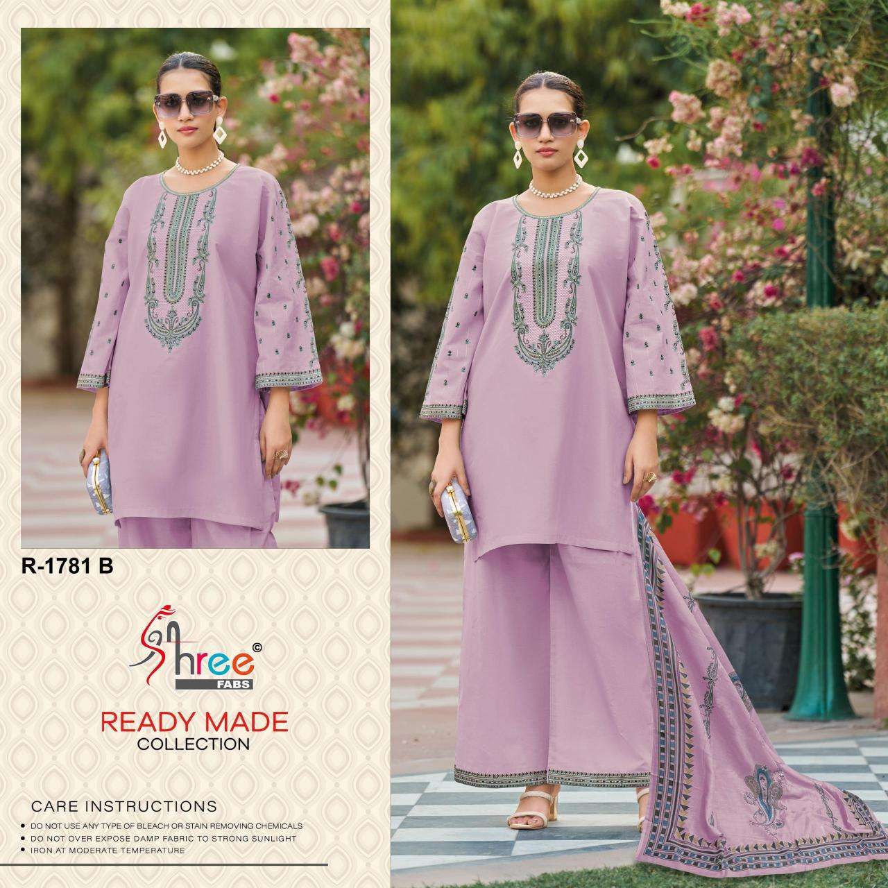 Shree fab desin 1781 readyment cottan collection 3 Kurti wholesale market in Surat