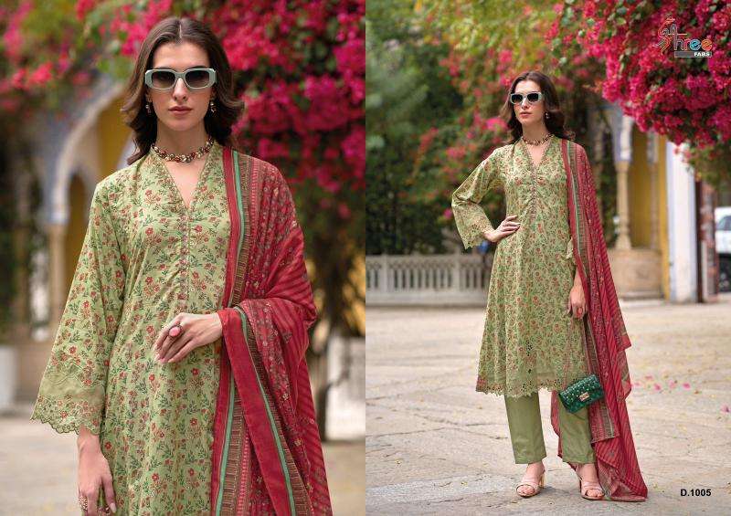 Shree fab sada bahar cutwork collection nx Ladies dress material supplier