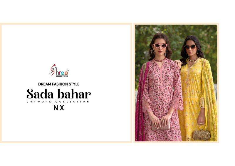 Shree fab sada bahar cutwork collection nx Ladies dress material supplier