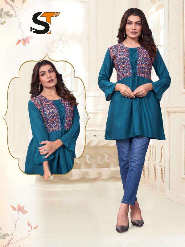 Shree salasar reyon with embroidery indian kurti for ladies