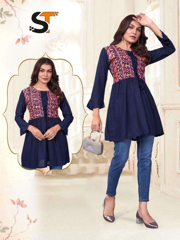 Shree salasar reyon with embroidery indian kurti for ladies