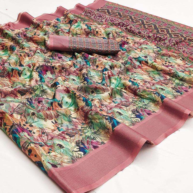 Soft manipuri silk with printed Saree manufacturers in Mumbai