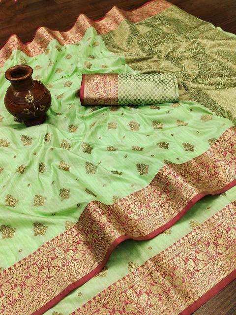 Soft silk Nx-152 with beautiful gold zari Surat saree wholesale online