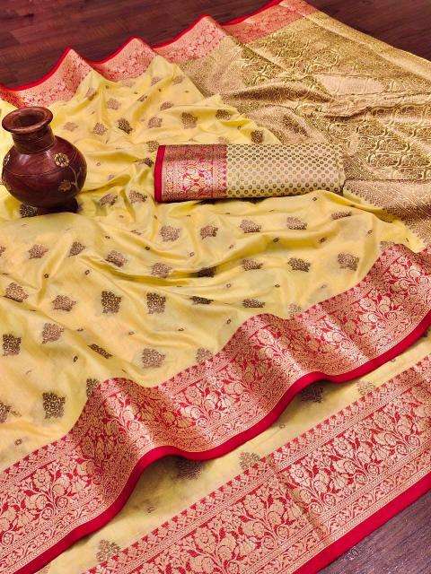 Soft silk Nx-152 with beautiful gold zari Surat saree wholesale online