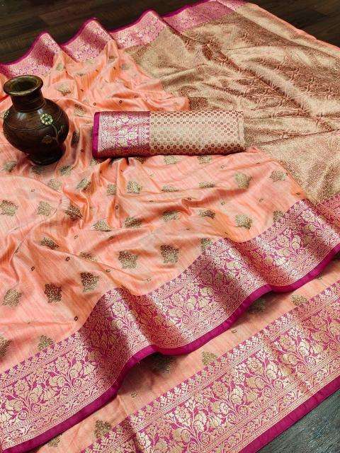 Soft silk Nx-152 with beautiful gold zari Surat saree wholesale online