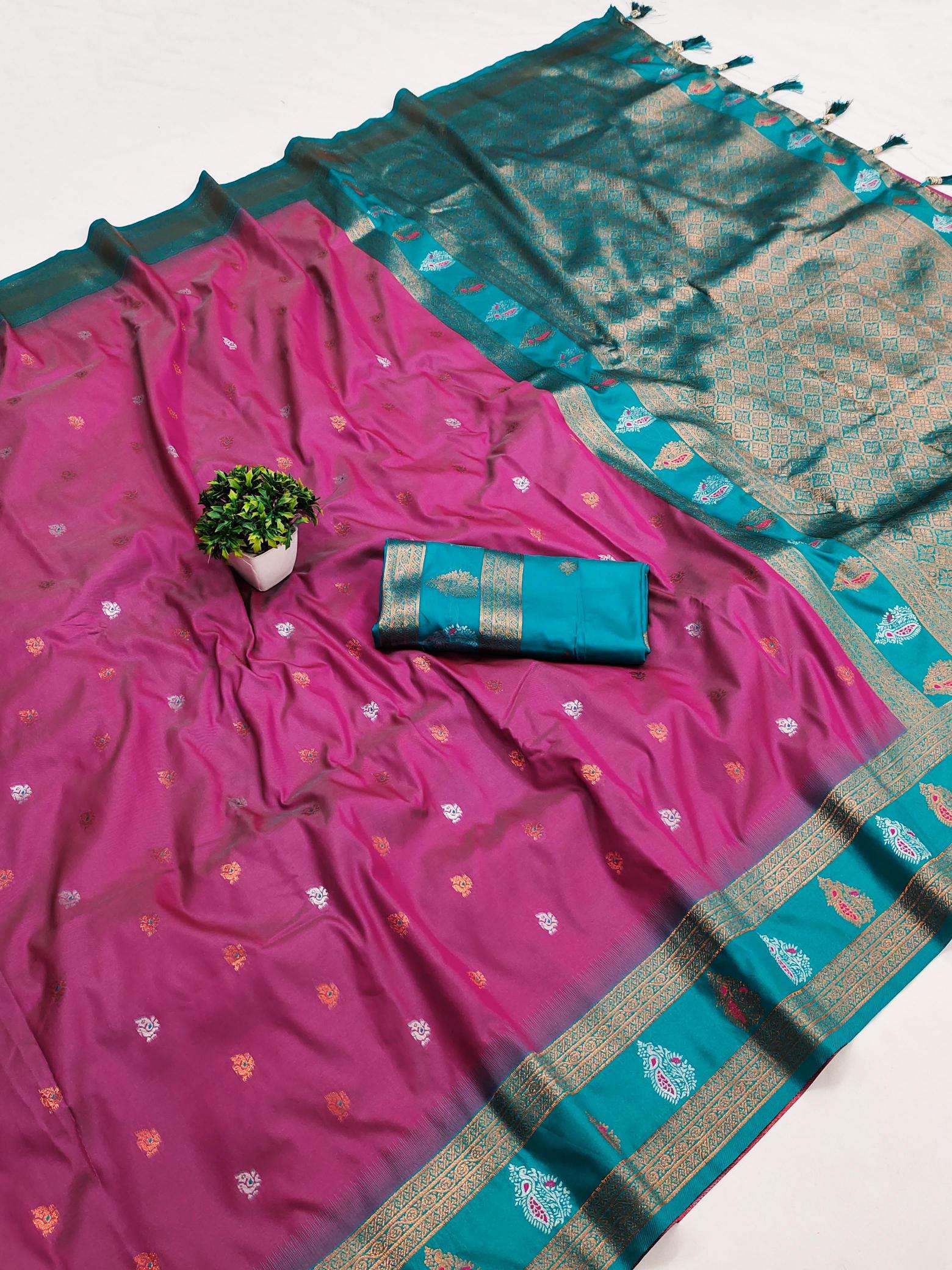 Soft silk with zari weaving Wholesale saree market in Delhi
