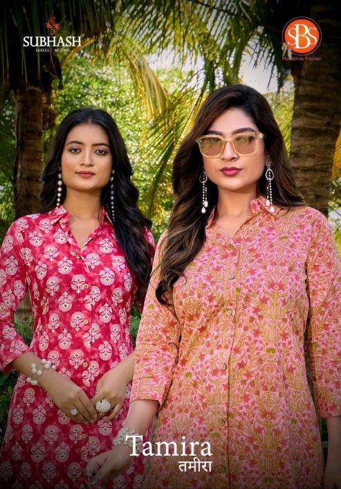Subhash sarees sbs modethnic fashion tamira Kurti suppliers in Ahmedabad
