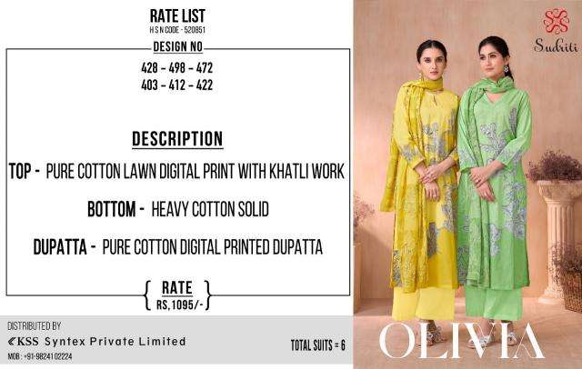 Sudriti olivia Wholesale dress materials supplier in Hyderabad