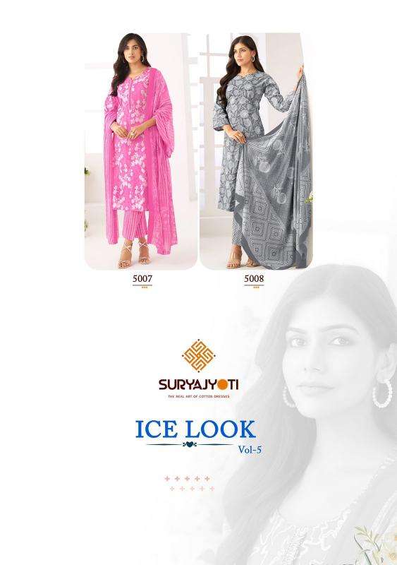 Suryajyoti ice look vol-05 Wholesale dress materials in Mumbai