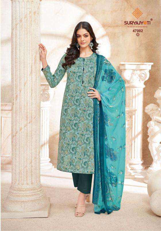 Suryajyoti naishaa vol-47 Wholesale dress materials in Gujarat