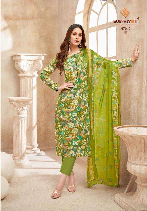 Suryajyoti naishaa vol-47 Wholesale dress materials in Gujarat