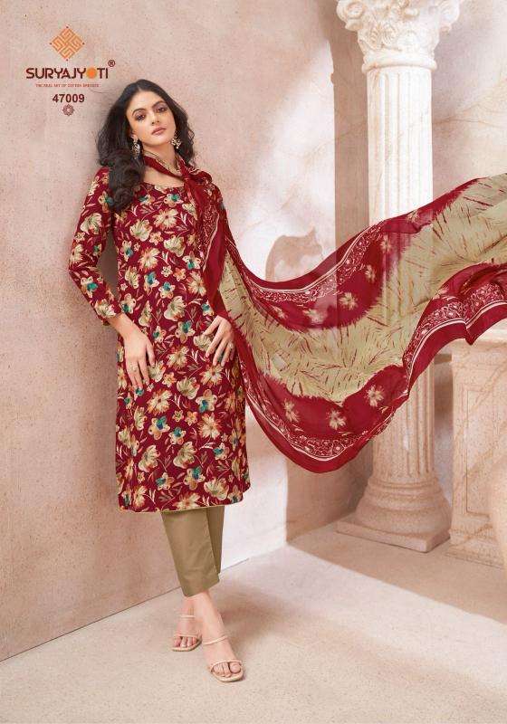 Suryajyoti naishaa vol-47 Wholesale dress materials in Gujarat