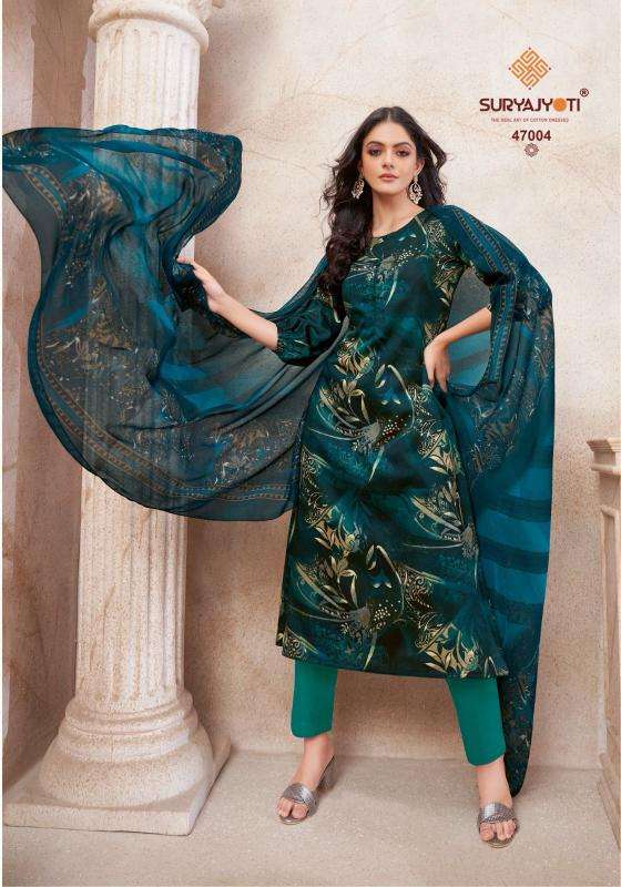 Suryajyoti naishaa vol-47 Wholesale dress materials in Gujarat