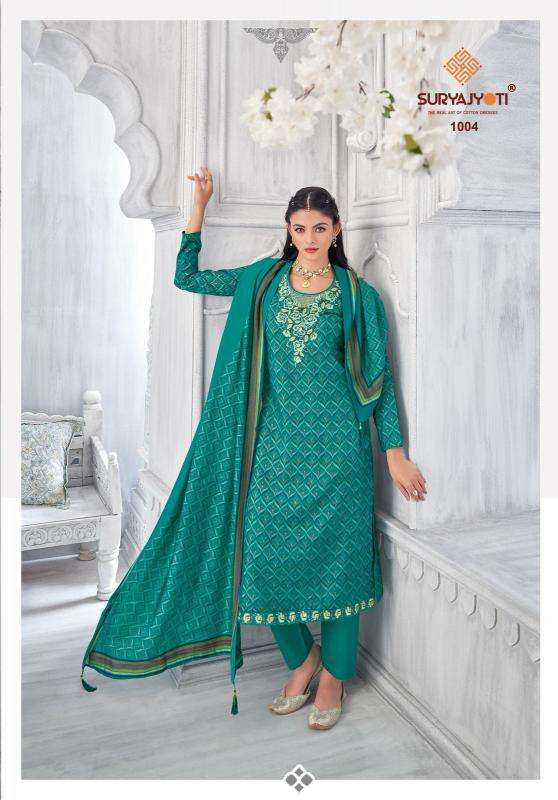 Suryajyoti priyanka advance vol-01 Affordable wholesale dress materials