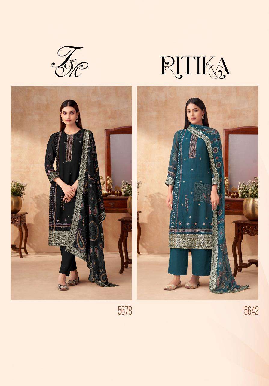 T&M RITIKA Designer dress material wholesale