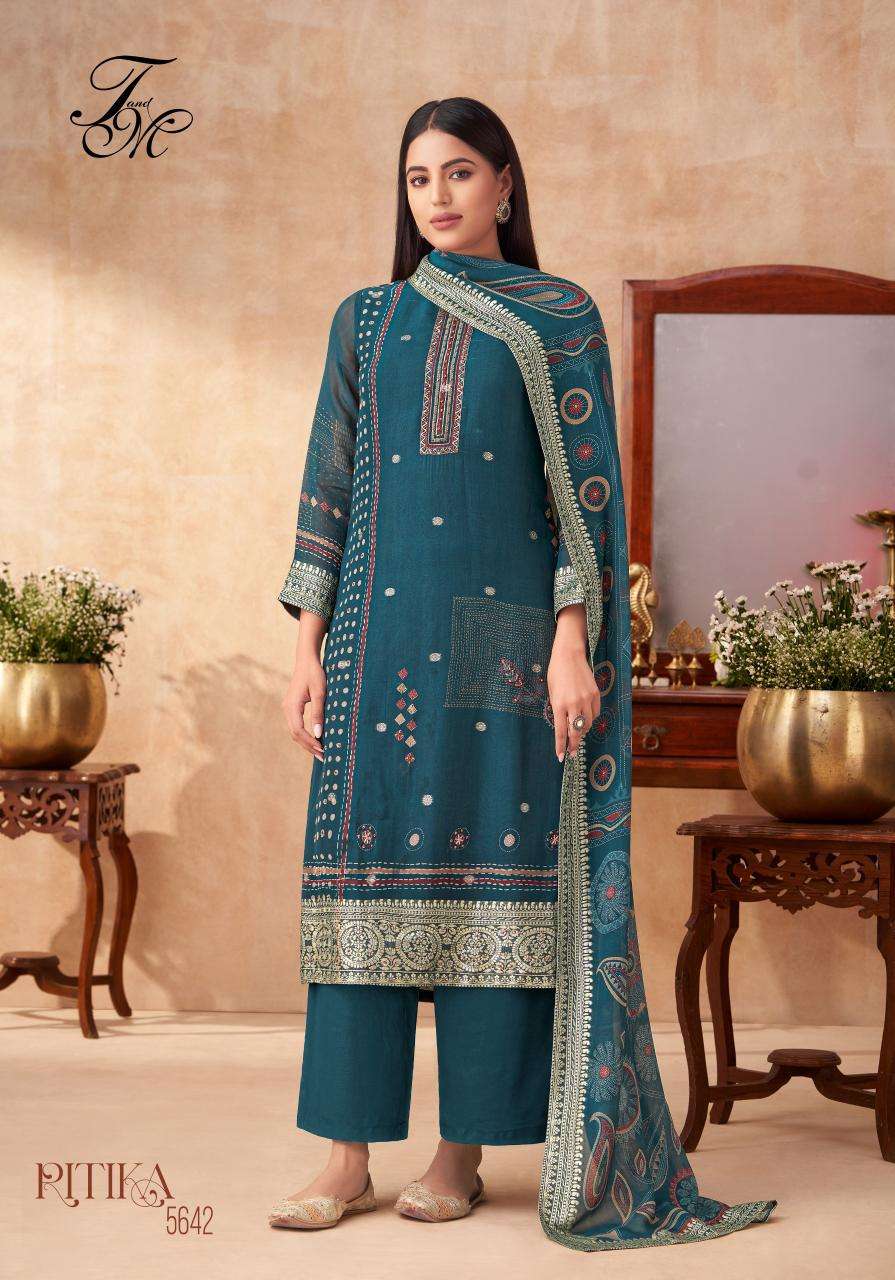T&M RITIKA Designer dress material wholesale
