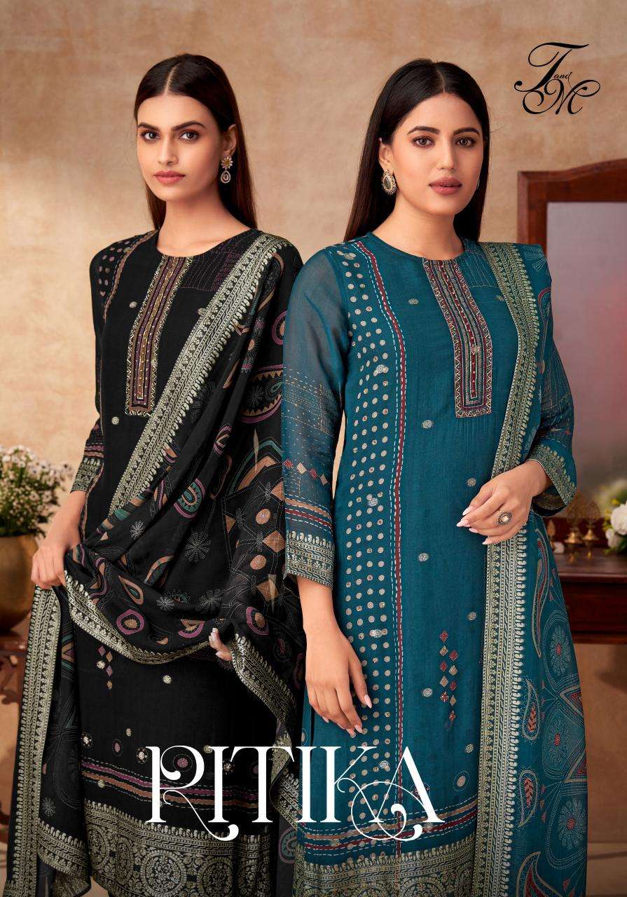 T&M RITIKA Designer dress material wholesale