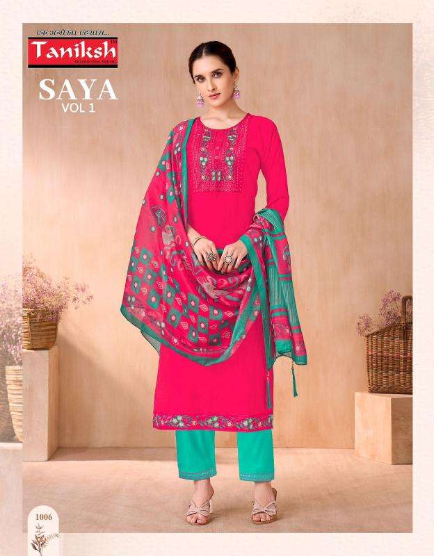 Taniksh saya vol 1 Kurti wholesale market