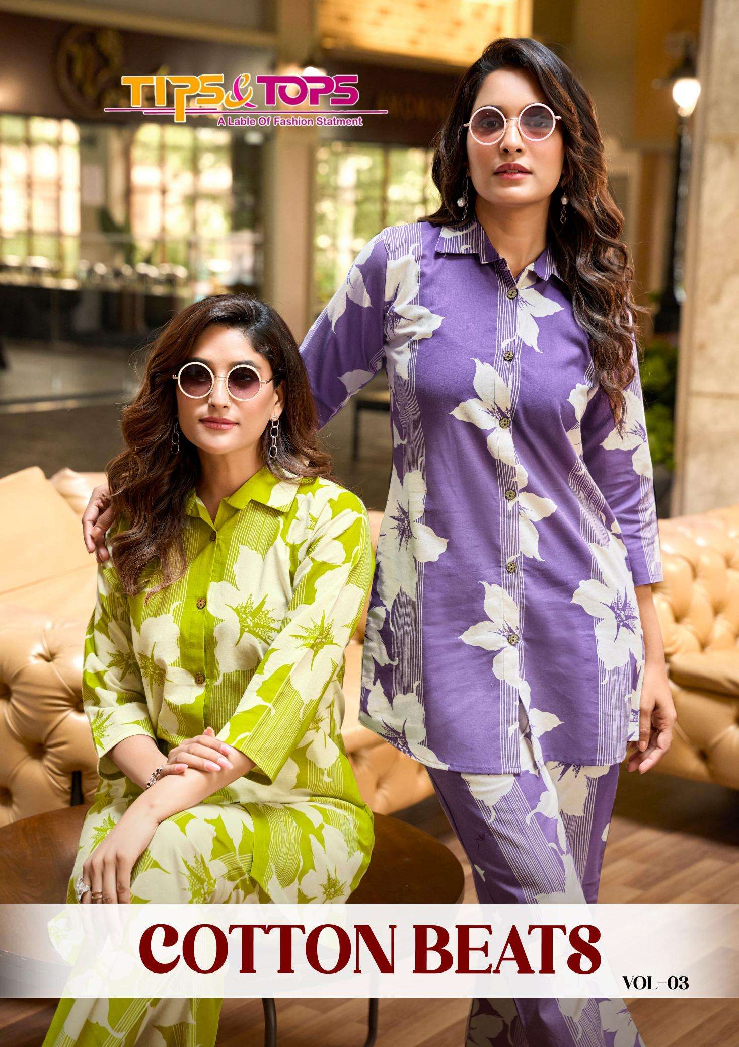 Tips & tops cotton beats vol 3 coord set Kurti Manufacturers in Delhi