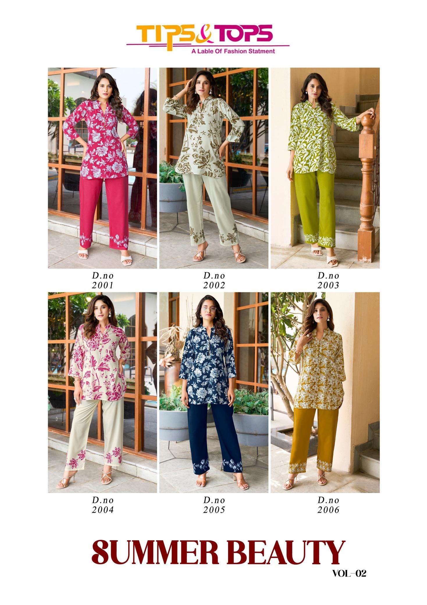 Tips & tops summer beauty vol 2 Party wear Kurti suppliers in Vadodara