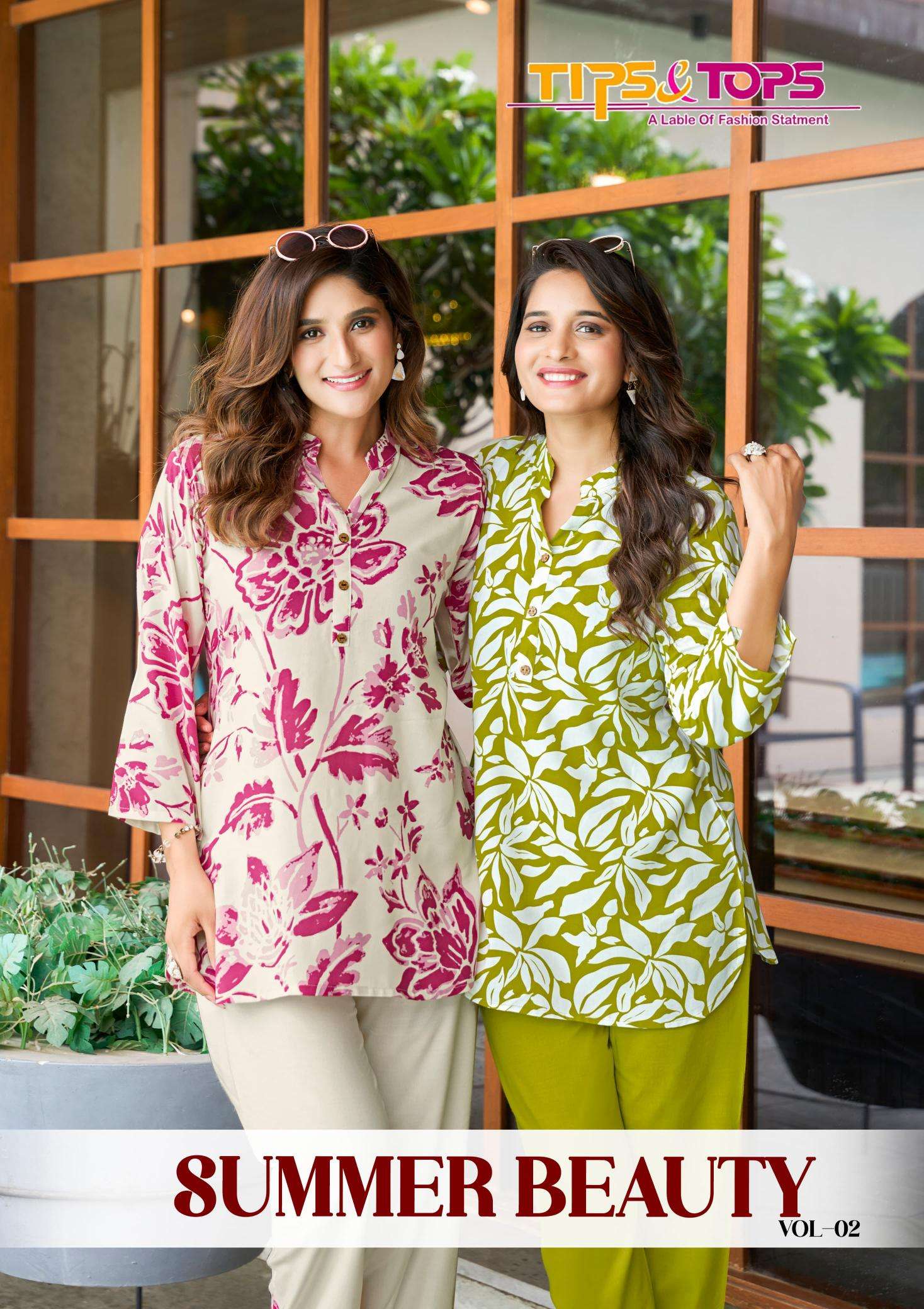 Tips & tops summer beauty vol 2 Party wear Kurti suppliers in Vadodara