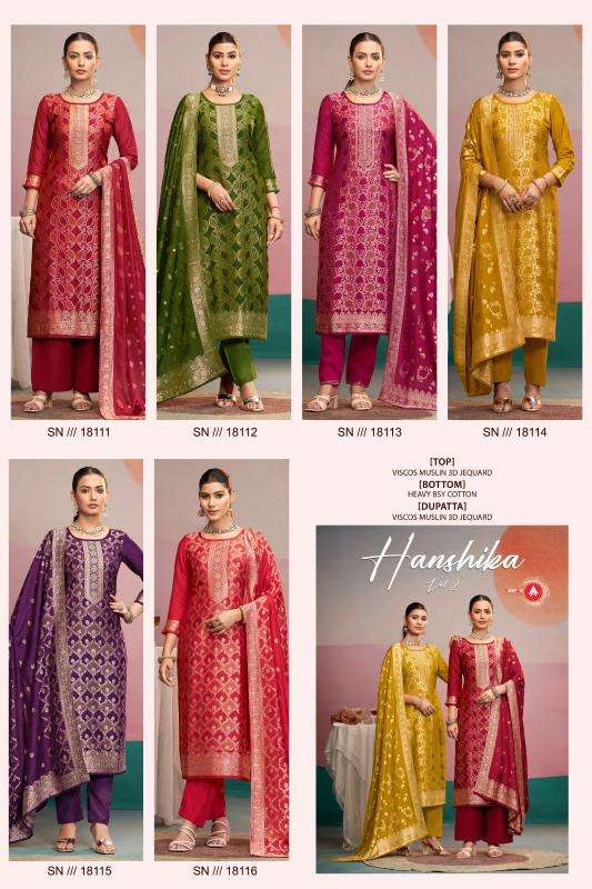 Triple a hanshika vol 2 Best dress material shop in Delhi