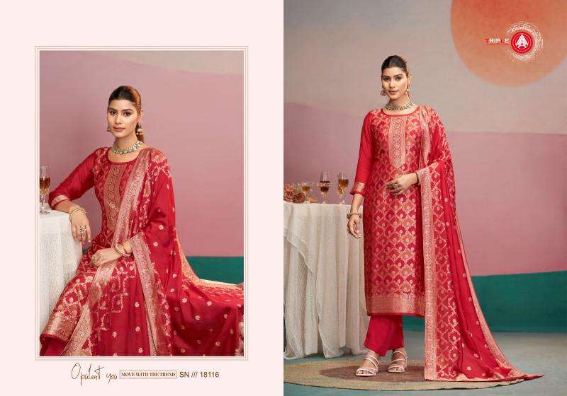 Triple a hanshika vol 2 Best dress material shop in Delhi