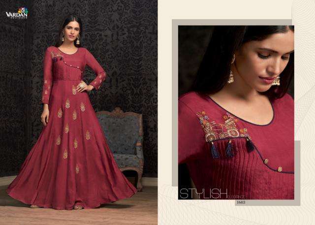 Vardan designer navya vol 16 indian traditional kurti Gown