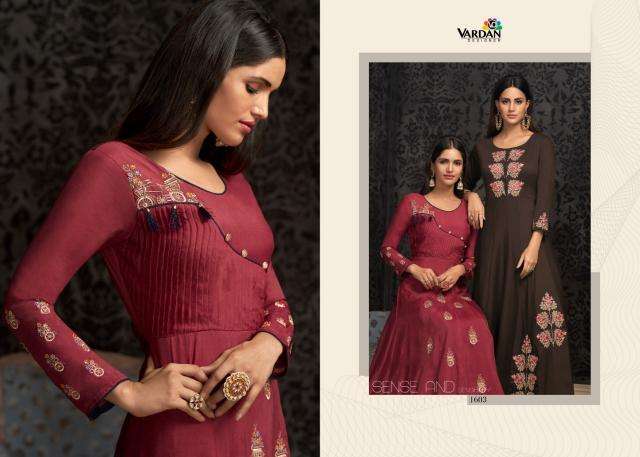 Vardan designer navya vol 16 indian traditional kurti Gown