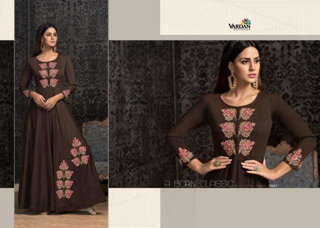 Vardan designer navya vol 16 indian traditional kurti Gown