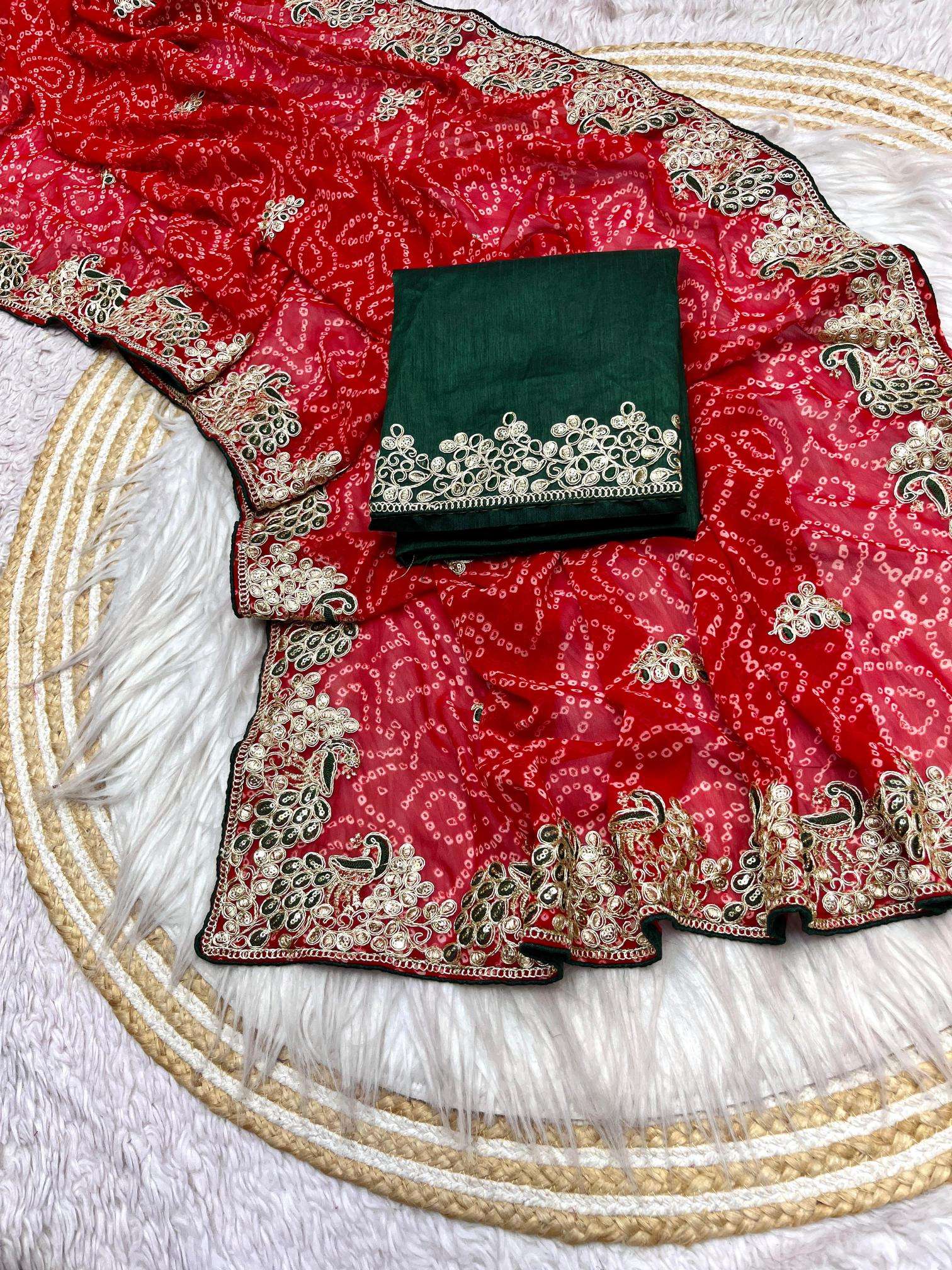 Vinayak soft georgette bandej Wholesale designer sarees online